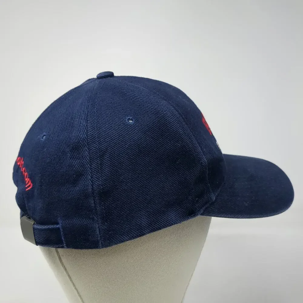 Bosch Power Tools Baseball Cap Blue One Size Embroidered Slideback Red White Hat